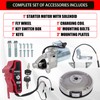 RANSOTO Electric Start Motor Kit Ignition Switch Kit Compatible with