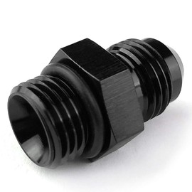 6AN to AN6 6AN Male Adapter Fitting ORB O-ring Boss AN6 Black - F1AD1-06A-06R
