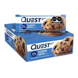 Quest Nutrition Barras De Proteína. 12 barras de 60grs c/u. Sabor muffin de mora azul.