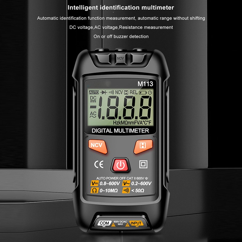 Multimeter Digital Auto Ranging Kit AC Voltmeter Ammeter Ohmmeter High