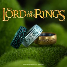 Enso Rings Lord of the Rings Collection - Comfortable DualTone Silicone Rings - Aragorn's Devotion - Size 10