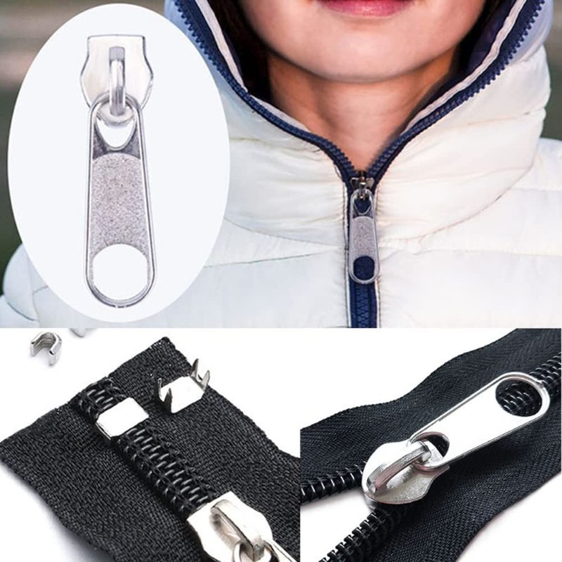 Zipper Repair Kit Zipper Replacement 85 Pieces with Zipper Install