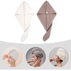 Gadpiparty Toalla Rápido Microfibra para 2 Envolver el Piezas Cabello