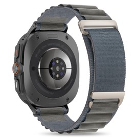 Wizvv Rugged Nylon Alpine Loop Band Compatible with Galaxy Watch Ultra 47mm, Fabric Nylon Sport Wristband Replacement Strap C-hook Adjustable Solo Loop Compatible for Galaxy Watch 7 Ultra Trail Band