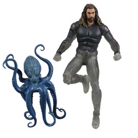 McFarlane Toys - DC Multiverse - Traje de Aguamarina Stealth con Topo (Aquaman y el Reino Perdido) Figura de acción de 7 Pulgadas, Etiqueta Dorada