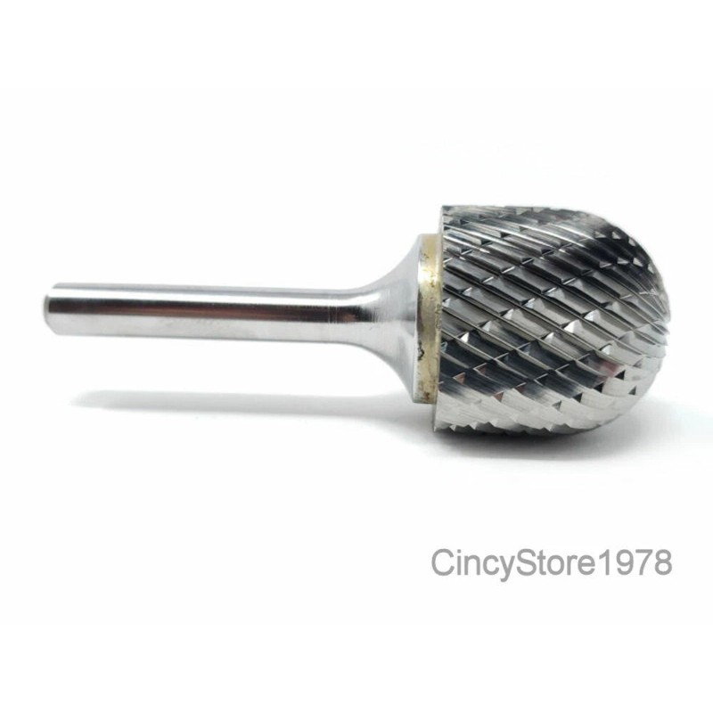 HELONGCO SC9D Cylindrical Cut Tungsten Carbide Burr Bur Cutting Tool