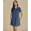 luvamia Casual Dresses for Women Denim Spring Ladies Casual Denim