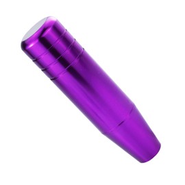 Temzzer Gear Shift Knob 5 Inch Shifter Lever Head Aluminium for Most Manual Automatic Vehicles (Purple)