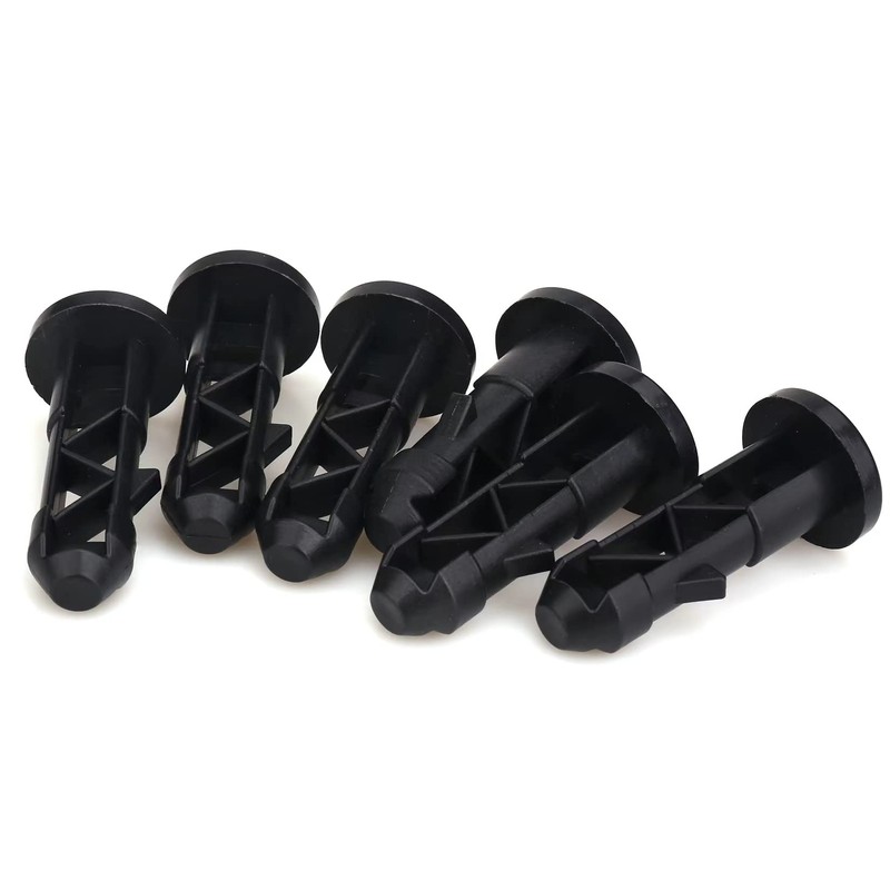 4 PCS Wheelie Bin Lid Hinge Pins 65mx18mm Black Plastic