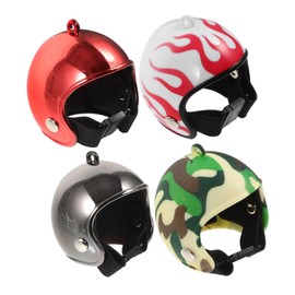 TOYANDONA 4pcs Chicken Helmets Pet Bird Helmets Mini Helmets Safe Stylish for Poultry Birds