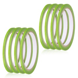 QfwdfcTrenz 8 Rolls Pinstripe Tape Masking Tape 1/8 Inch Masking Green Pinstriping Tapes Thin Painters Fine Line DIY Art Tapes Adhesive for Wall Board Auto Paint Art DIY