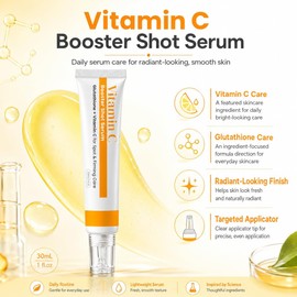 Vitamin C Booster Shot Serum for Face with Glutathione, Niacinamide
