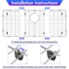 jkxoo 27-9/16" x 14-9/16" Sink Grid, Stainless Steel Sink Protectors