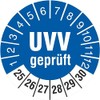 100 Test Badges UVV Tested Test 30 mm Test Labels