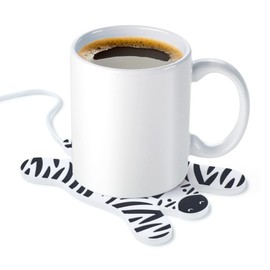 Heartwarming Sleepy Zebra USB Mug Warmer