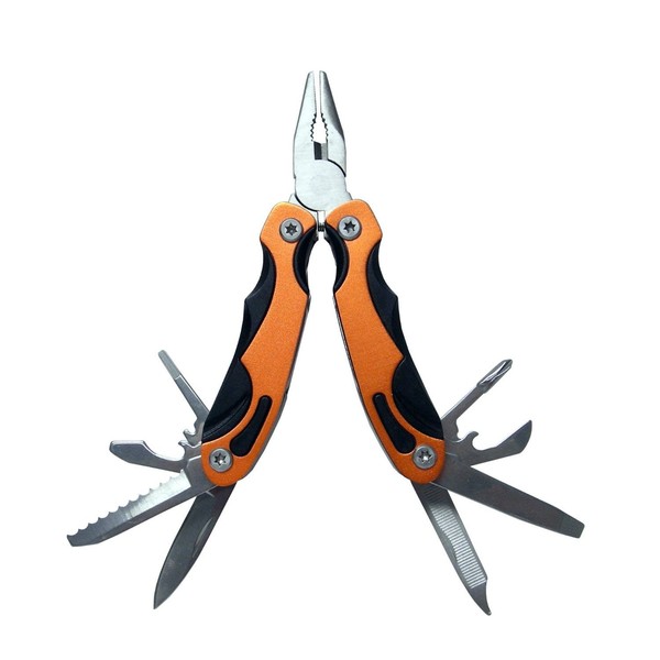 Swiss+Tech ST36019 Orange 12-in-1 Precision Multitool 2 for Camping, Auto, Outdoors, Hardware