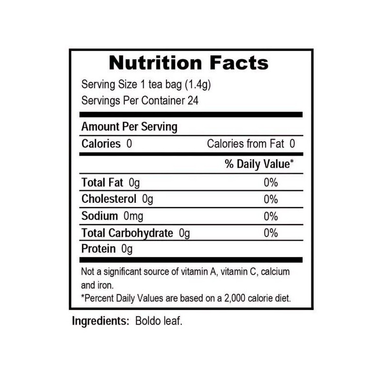 Tadin Boldo Herbal Tea. Digestive and Liver Aid. Caffeine-Free. 24