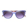Betsey Johnson Women's Serpentine Cat Eye Sunglasses, Purple Crystal with
