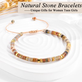 OAVOOK Sister-In-Law Gifts Natural Stone Bracelet for Women Birthday,Christmas Wedding Gifts for Sister-In-Law Bracelet Jewelry