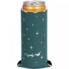 Hoffmaster Dolly Parton Slim Green Christmas Can Cooler Sleeve Polyester