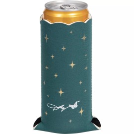 Hoffmaster Dolly Parton Slim Green Christmas Can Cooler Sleeve Polyester Party Favor
