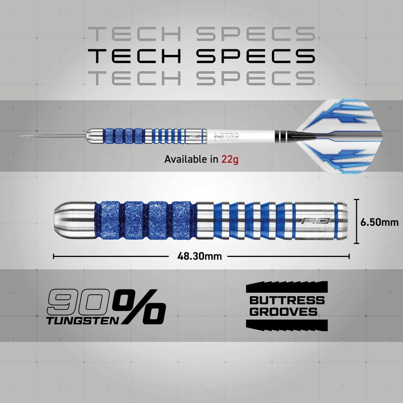 RED DRAGON Colin Lloyd Diamond 22g Tungsten Darts Set with