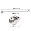 sourcing map 12" Cabin Hook Eye Latch Gate Door Swivel