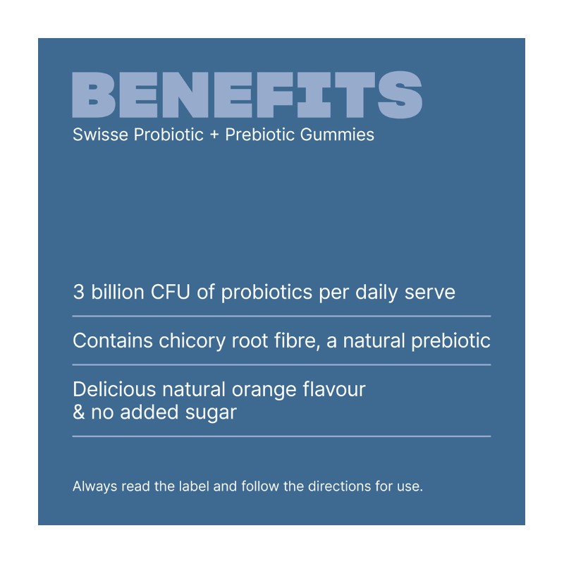 Swisse Probiotic & Prebiotic 45 Gummies