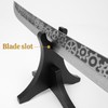 Elifinds Sword Stand with Blade Slot Wood Samurai Katana Holder