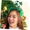 Ciieeo Party Hair Clasp Shamrock Headband Clover Design for Patrick's