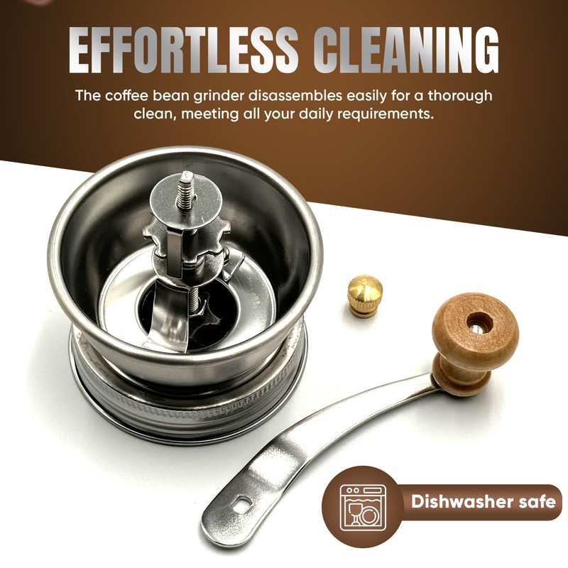 Stainless Steel Coffee Grinder Lid Attachment for Regular Mouth Mason