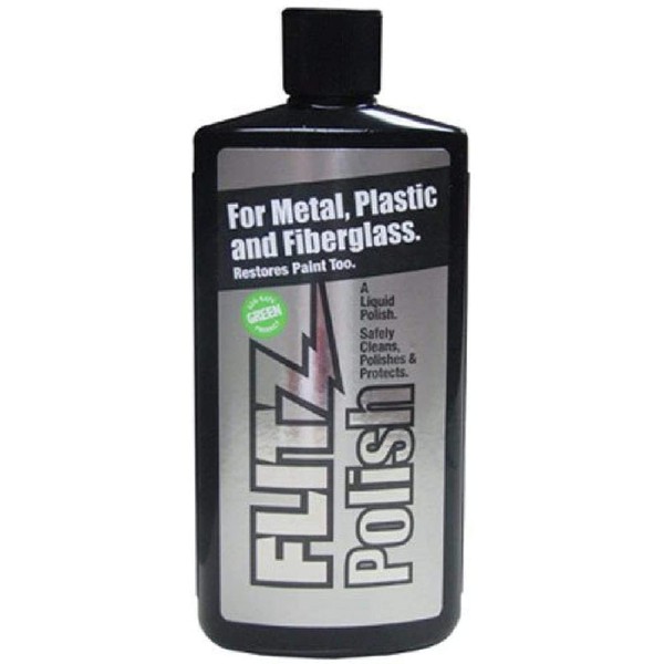 Flitz Multi-Purpose Polish and Cleaner Liquid for Metal, Plastic, Fiberglass, Aluminum, Jewelry, Sterling Silver: Great for Headlight Restoration + Rust Remover, Made in the USA