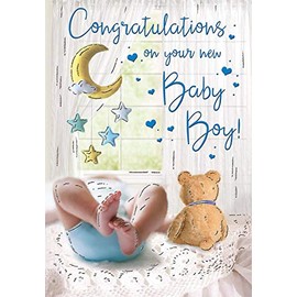 Regal Publishing Baby Card Baby Boy - 9 x 6 inches