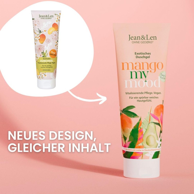 Jean & Len Exotic Shower Gel Mango & Avocado, Revitalising