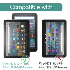KEANBOLL 3-Pack Anti Glare Screen Protector for All-New Fire HD 8/ Fire HD 8 Plus (8 Inch 14th/12th/10th Generation - 2024/2022/2020 release), Anti Fingerprint, Case Friendly, Eye Protection Filter