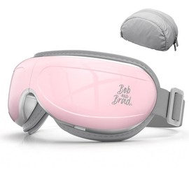 BOB AND BRAD Eye Massager, with Heat, Smart Eye Mask Massager for Migraine with BT Music, Reduce Eye Strain Dry Eyes Improve Sleep - color: Eye Massager (Pink)