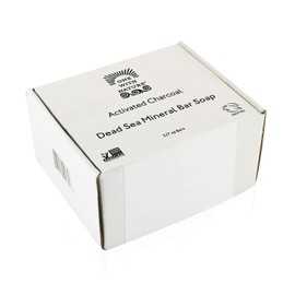 DEAD SEA Salt CHARCOAL SOAP 3 pk – Activated Charcoal, Shea Butter, Argan Oil. For Problem Skin, Skin Detox, Acne Treatment, Eczema, Psoriasis, Antibacterial, Anti Aging, Natural Fragrance 3/7 oz Bars