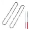 8 Inch Mini Chainsaw Chain Replacement 2 Pack, 043" Gauge,
