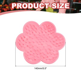 sourcing map Rose Thorn Stripper Tool Set 5.5" PVC Flower Thorn Leaf Remover Flower Stem and Leaf Stripping for Gardening Home Florist Flower Arrangement, Pink