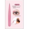 HIGHROCK Eyebrow Tweezers Set, Stainless Steel Slant and Pointed Tips,