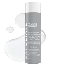 Paula’s Choice 6% Mandelic Acid + 2% Lactic Acid Exfoliant, Gentle Daily AHA Exfoliant, Face Exfoliator for Discoloration, Bumpy Texture & Radiance, for Sensitive Skin, Fragrance-Free, 3oz