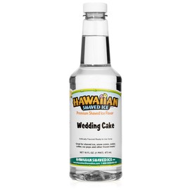 Hawaiian Shaved Ice Syrup, Wedding Cake, Pint