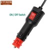 ETUKER 12 V 24 V Orange Rotating Light Magnetic Flash