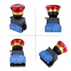 Emergency Stop Button 32A 440V Latching Push Button Switch, 22mm