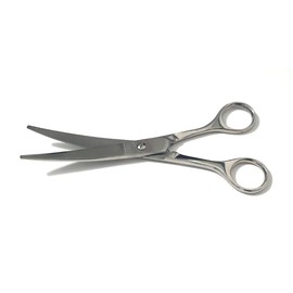 XtraHardy Fetlock Curved Grooming Scissors Rounded Scissor Trimming Horses Ponies Dogs Grooming Curved Fetlock Scissors - Clear, One Size (17cm-Lightweight)