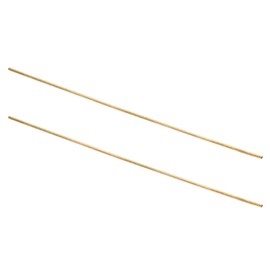 sourcing map 2Pcs H62 Brass Round Tube, 2mm OD 0.5mm Wall Thickness 300mm Length Seamless Precision Straight Pipe Tubing for DIY Projects Crafts Gardening Industry Precision Applications