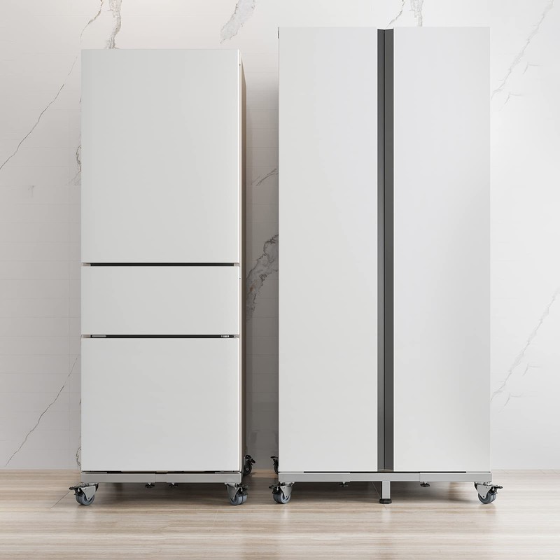 CHINCHILLA Heavy Duty All Stainless Steel Mobile Fridge Stand Base,