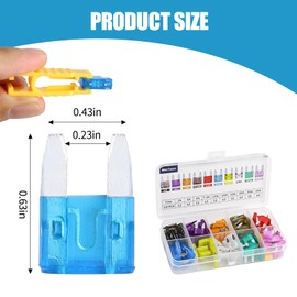 Wuyaoyao 120PCS Mini Car Fuse Kit, Mini Size Car Fuses Assortment Kit, 2A 3A 5A 7.5A 10A 15A 20A 25A 30A 35A Automotive Blade Fuses, Auto Fuse Replacement for Auto Truck SUV RV Boat Camper (Aluminum)