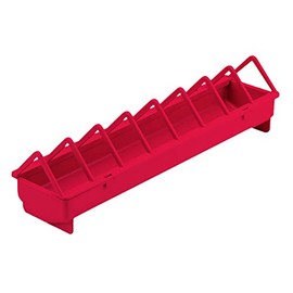Little Giant Plastic Poultry Trough Feeder (20 in) Heavy Duty Plastic Poultry Trough Feeder with Wide Spacing (Item No. TR20PLW)
