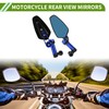 HOPESPANNER Universal Motorcycle Rear View Mirrors Adjustable Side Rearview Mirror
